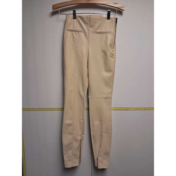 Zara Pants - Zara Cream Colored‎ Hi-Rise Leggings-size XS